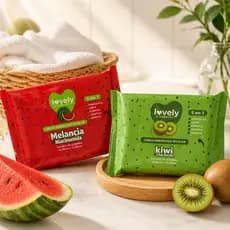 KIT SKINCARE REFRESCANTE – LENÇOS MELANCIA + KIWI  lenço umedecido facial  skincare barato kit skincare lenço demaquilan