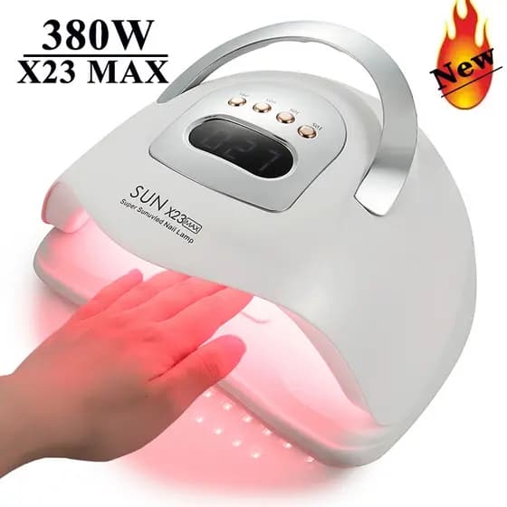Lâmpada UV De 380W SUN X23Max Para Unhas 81LEDs Secagem Rápida De Gel Manicure De Polimento Inteligente