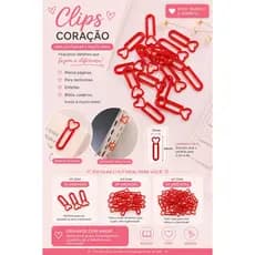 ❤️🥰 Clips de Coração, Marca Página Fofo, Kit 10, 20 ou 30 Unidades. Para Livros, Bíblia, Caderno e muito mais.💕❤️💕