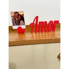 ❤️ Kit Decoração Amor + Porta Foto Polaroid-  Dia dos namorados- presente romântico❤️Decoração