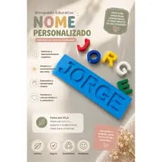 Brinquedo Educativo/ Nome Personalizado Montessori ❤️💕