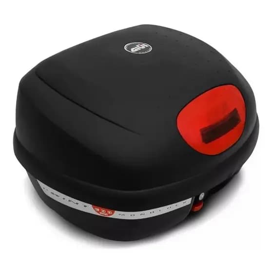 Baú Moto Givi Monolock 33L Point Motoqueiro Bauleto Com Base