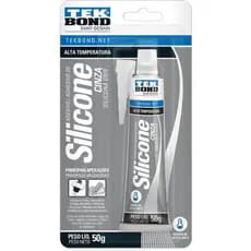 Adesivo Silicone Alta Temperatura Cinza 50G Tekbond