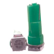 Lâmpada Led T5 12v 1smd5050 Verde 10 Unidades