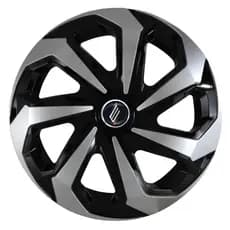 1 Calota Sportiva Modelo Spider Aro 15 Polegadas Black/Silver Parafuso