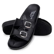 Sandalia Ortopédica Feminina Anatomica Super Conforto Anti Inchaco Ajustavel Leve Gravidas Dores  Pé