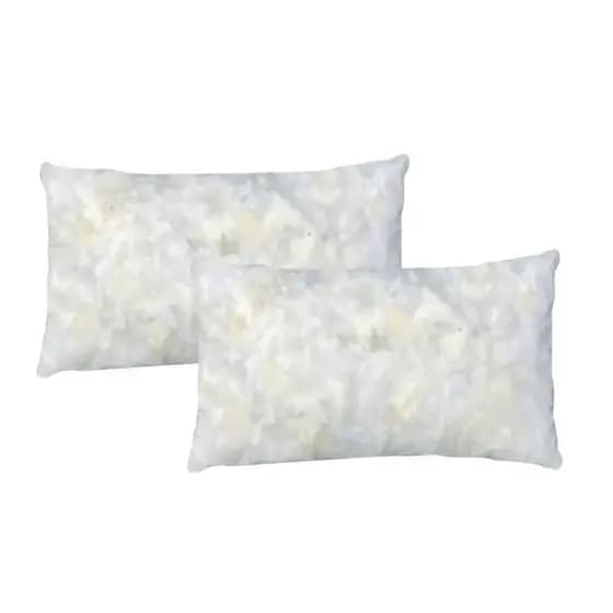 Kit 2 Enchimento de Almofada Retangular Baguete Refil 30x50cm - Espuma Flocada