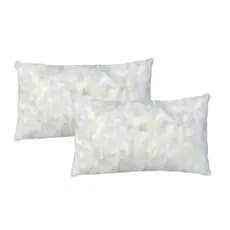 Kit 2 Enchimento de Almofada Retangular Baguete Refil 30x50cm - Espuma Flocada
