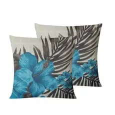 Kit 2 Almofadas Estampadas Cheias 48x48cm Com Ziper Invisível Decorativas