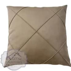 Almofada Cheia Suede Drapeada 45x45cm Decorativas Com Zíper Invisível