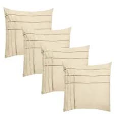 Kit 4 Capas de Almofada Suede Drapeada II 45x45cm Decorativas