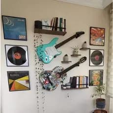 Kit 2 suportes violão e guitarra