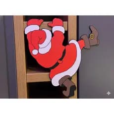 Papai Noel Pendurado 3D - Decoração Natalina Perfeita!
