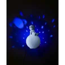 Luminária Astronauta Led 20cm Rgb Para Alexa Google Celular
