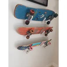 Suporte Para Skate De Parede Fixo Na Horizontal
