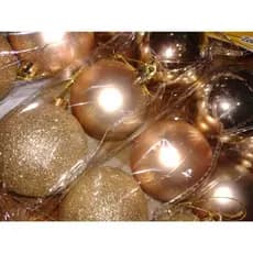 bolas de natal lisa dourada 6cm kit com 3 bolas