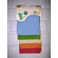kit com 5 Panos de Microfibra para limpeza multiuso cores variadas 25x25cm