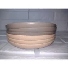 Prato De Bambu Prato Para Sobremesa de 20cm Prato Fibra De Bambu c/ plásitco PP