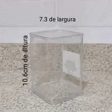 Pote Organizador de Acrilico medidas: 7,3x7,3x10,6 modelo H2 15463