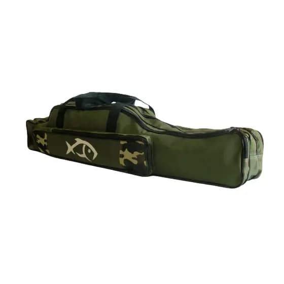 Capa bolsa porta varas 90 cms com 3 repartições e bolso lateral .