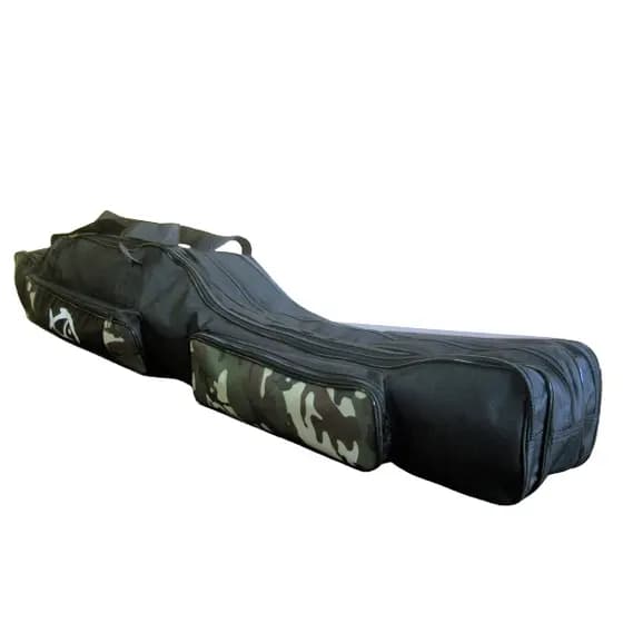 Bolsa capa porta varas de pesca e camping 1,60 mt com 3 repartições e 2 bolsos laterais