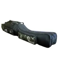 Capa bolsa porta varas de pesca 1.50 mt com 3 repartições e 2 bolsos