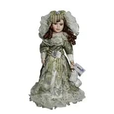Boneca De Porcelana Estilo Vitoriana Porcelain Doll 40 Cms.