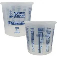 Kit 2 Copos de Catálise com Tampa Diluição de Produtos 450ml Sherwin Williams