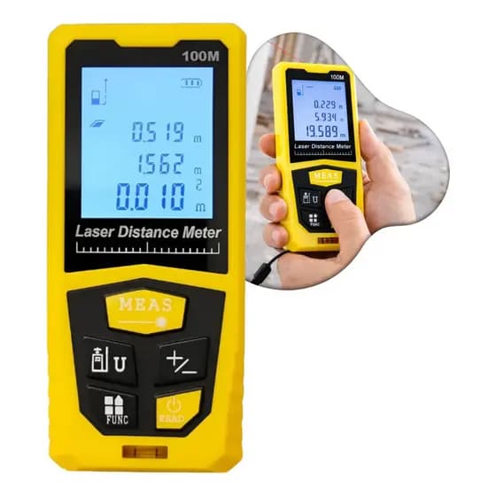 Trena Medidor Laser 100m Obra Engenharia Profissional BOM6545
