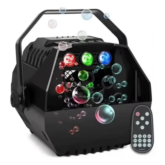 Máquina Bolha De Sabão 120ml Usb Com Luzes Sem Fio 1948816