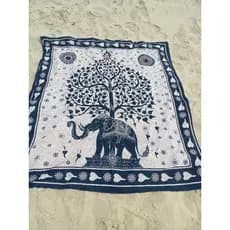 Cangão indiano Árvore da vida, Manta para cama, Canga grande
