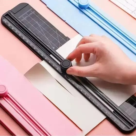 Guilhotina Portátil Mini Cortador De Papel A4 Cortar Papel Material Escritório