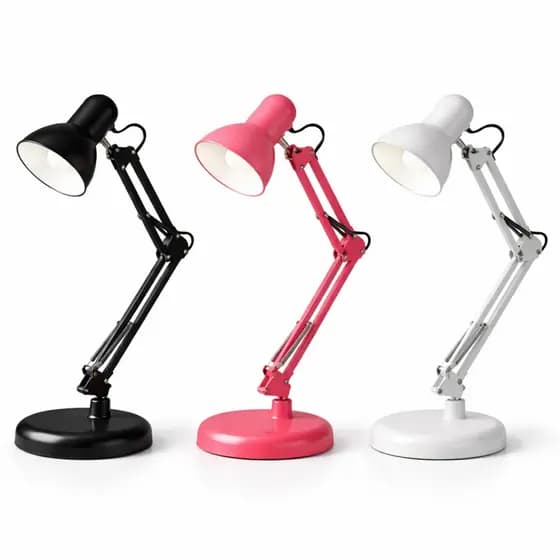 Luminária De Mesa Abajur Articulável Articulado e Dobrável Para Cabeceira Salão De Beleza Escritório