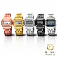 Relógio Retrô Digital Unissex Premium – Pulseira Aço Inoxidável