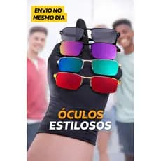 Óculos de Sol Lupa do Vilão Espelhado Sem Moldura – Unissex, Proteção UV400, Estilo Moderno