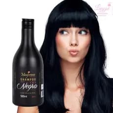 Shampoo Lama Negra Cabelos Escuros 500g Maycrene - Hidrata E Reaviva Tons Escuros / sem sal