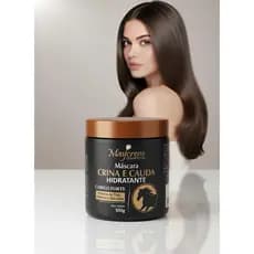 Mascara crina e cauda hidratante 500g cabelo forte maycrene