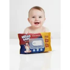 TOALHAS HELLO BABY COM 130 LENÇO UMEDECIDO