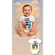 Body Bebê Convertidamente Body Personalizado Convertidamente Body Divertidamente Religioso Body De Frases Body Unissex