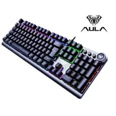 Teclado Gamer Mecânico F3018 Anti-Ghosting Teclado Ultra-Fino Com Fio - Aula
