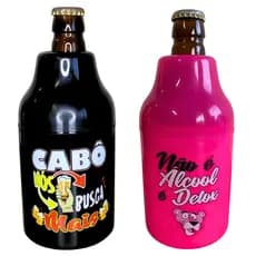 Kit 2 Suporte Cerveja Porta Long Neck Térmico Garrafa 300ml Lata 350ml