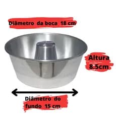 Kit 6 Formas Bolo Pudim N18 6 Unidades