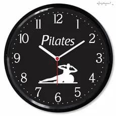 Relogio Parede Pilates Yoga Decoracao Academia Studio Fitness Exercicio Fisico Presente