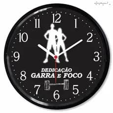 Relogio de Parede Academia Decoracao Fitness Pilates Yoga Fisioterapia Presente