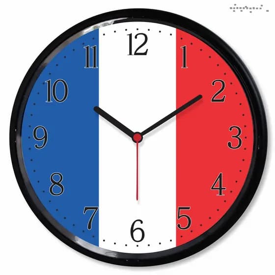 Relogio Parede Bandeira França Francesa Presente Decorativo Casa