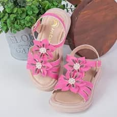 Sandália Menina Modelo 080-016 Infantil com strass Feminina Confortável