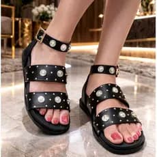 Papete Birken do 34 ao 44 Feminina Sandália Rasteirinha com Spike  Modelo Samantha
