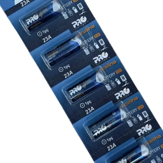 BATERIA 23A 12V CARTELA COM 5 UNIDADES