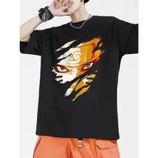 Camisa Camiseta 3d Full Anime Uzumaki Naruto Infantil Adulto