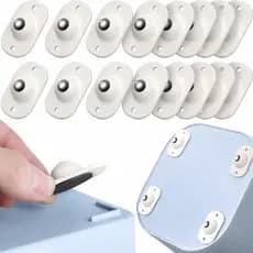 Kit Com 8/12/16 Rodinhas  Adesiva Conjunto  Esfera Rodizio Autoadesivas Rodízio De Aço Inoxidável 360°